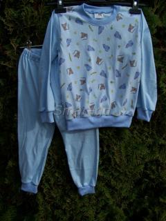 Dětské pyžamo světle modré pes a kočička (Dětské pyžamo světle modré pes a kočička)