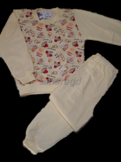 Dětské pyžamo vanilkové -  Berušky (Dětské pyžamo vanilkové -  Berušky)