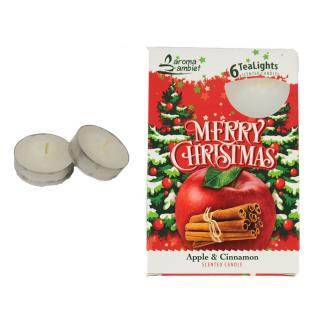 Čajová svíčka MERRY CHRISTMAS - 6ks