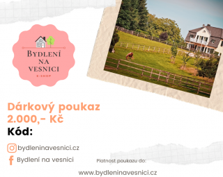 Dárkový poukaz na 2000,-Kč