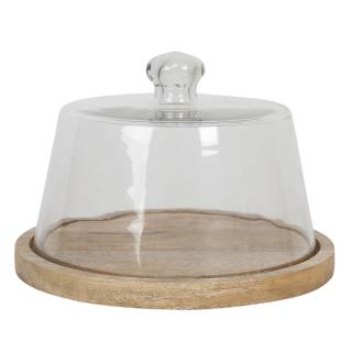 Dřevěný podnos s poklopem  - 16 cm