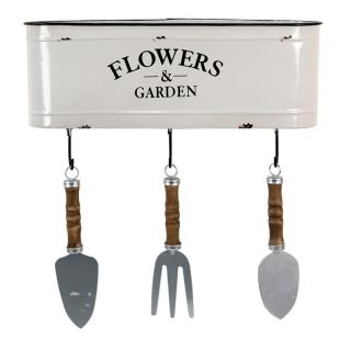 Kovový truhlík s nářadím - 39 cm