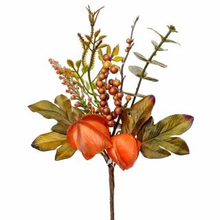 Podzimní větvička  PHYSALIS  - 25 cm