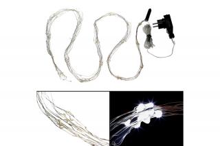 Řetěz s LED světýlky - studená bílá - 2 m