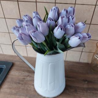 Umělý tulipán - světle fialový