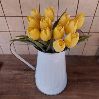 Umělý tulipán - žlutý