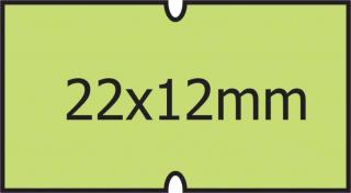 cenové etikety 22x12mm Cola-ply zelené