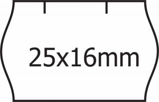 cenové etikety 25x16mm CONTACT bílé