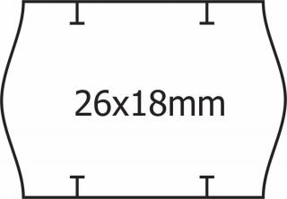 cenové etikety 26x18mm START-PRIX bílé