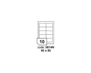 R0232.0614NC 90x50mm matné inkjet vizitky s perforovaným okrajem 20listů