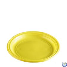 talíř PS barevný 22cm žlutý 10ks