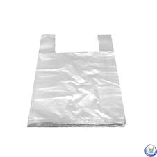tašky mikrotenové 15kg, silné, bílé, 30 + 20 x 60 cm, 50ks