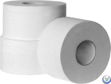 toaletní papír role JUMBO,(průměr 19cm), 2vrstvý,bílý, 1 ks