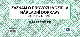 záznam o provozu nákladního vozidla ALONŽ ET220