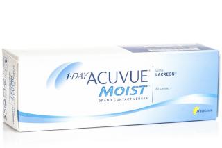 1 Day Acuvue Moist (30 ks) Dioptrie - sph: +0,50, Průměr - DIA: 14,2, Zakřivení - B.C.: 8,5