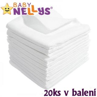 Baby Nellys Kvalitní bavlněné pleny - TETRA LUX 70x80cm, 20ks v balení