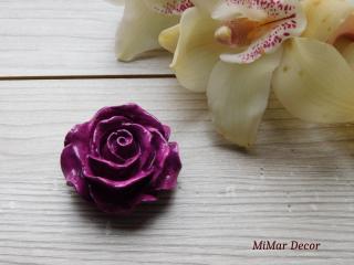Dekorace - růže fialová