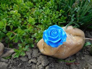 Dekorace - růže modrá