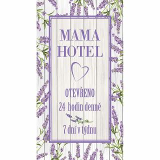 Dekorační obraz 20 x 40 cm – Mama Hotel
