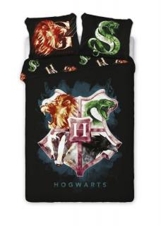 FARO Povlečení Harry Potter black znak 140x200cm, 70x90 cm