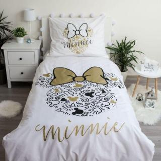 JERRY FABRICS Povlečení Minnie Gold 02 140x200cm, 70x90cm