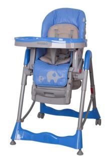 Jídelní židlička Coto Baby Mambo 2019 Blue - Sloníci (barva modrá)