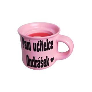 Svícen hrníček pro paní učitelku