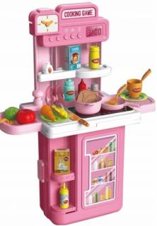 Tulimi Dětská mobilní kuchyňka v kufříku 4 v 1 - 41 ks