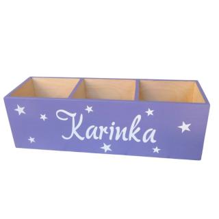 Velký organizér na pastelky sv.fialový