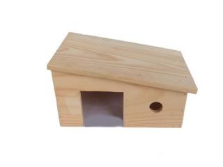 Dřevěný domek ŠIKMÁ STŘECHA 31x17x22,5 cm (Truhlářství Zimný)