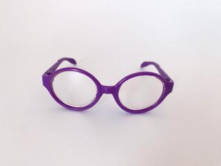 Brýle pro hračky a panenky fialové 8cm (8cm)