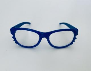 Brýle pro hračky a panenky modré 8cm (8cm)