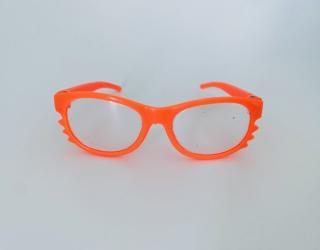 Brýle pro hračky a panenky oranžové 8cm (8cm)