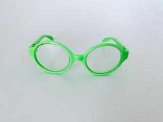 Brýle pro hračky a panenky zelené 8cm (8cm)
