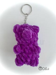 DIY - Gumový medvídek fialový ( Udělej si sám  balíček s návodem vhodný pro začátečníky)