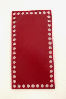 Dno na košík obdélník 20x10cm vínové (Obdélník 20x10cm)