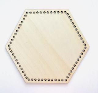 Dno na košík/podšálek šestiúhelník 25cm (25cm)