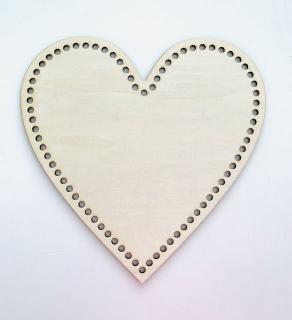 Dno na košík srdce 25x25cm (25x25cm)