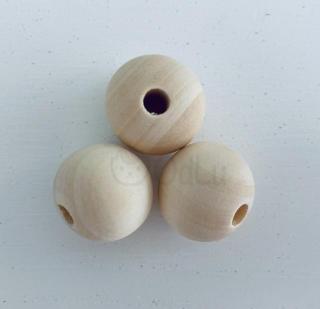 Dřevěný korálek kulatý 12mm (1ks)