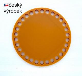 Dvoubarevné dno na podšálek/košík kruh 10cm oranžové (Kruh 10cm)