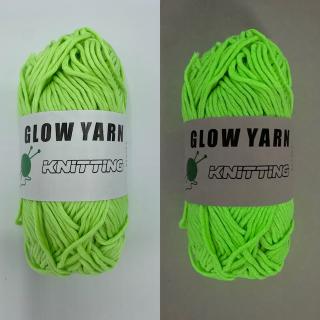 Glow in dark příze zářivá zelená (70m/50g)