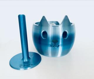Miska na klubíčko kočka s odvíječem příze LDMS (Klasik 16cm)