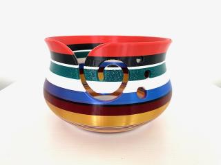 Miska na klubíčko Pruhovaná (Klasik vnitřní průměr 16cm)
