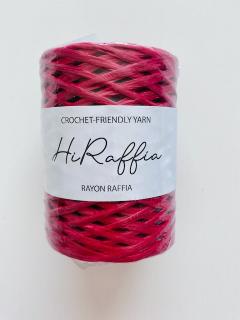 Papírová příze červená (150m/75g)