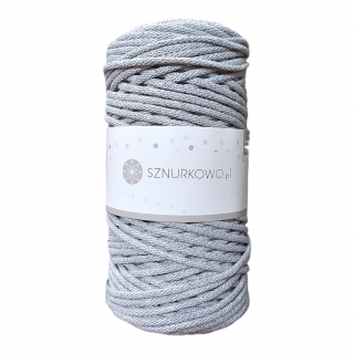 Sznurkowo bavlněné šňůry 3mm šedé (100m)