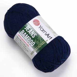 Yarnart Jeans Bamboo 125 modrá temná (50g/150m)