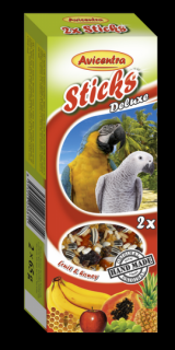 Avicentra tyčinky velký papoušek - Ovoce+Med 2ks