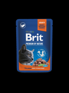 Brit Premium Cat kapsa Salmon for Sterilized 100 g
