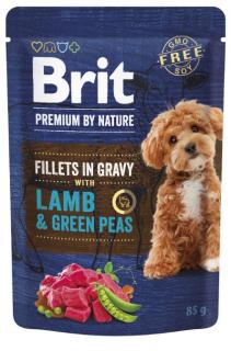 Brit Premium Dog Fillets Gravy Lamb&Green Peas 85g