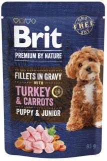 Brit Premium Dog Puppy Fillets Gravy Turkey&Carrots85g